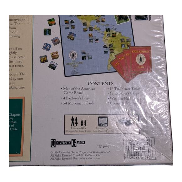 Vtg 1994 University Games The Sierra Club 2-4 Player Adventure Board Game - Picture 5 of 5